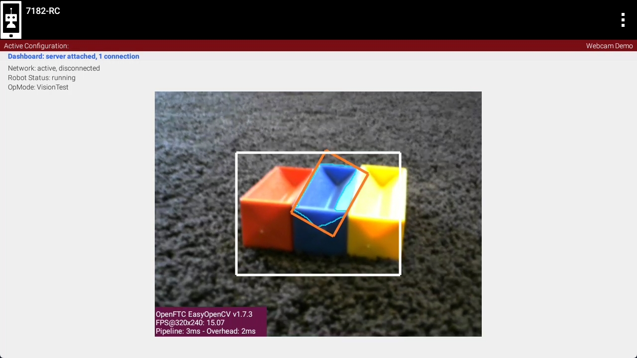 Screen shot showing the camera output viewed with scrcpy.